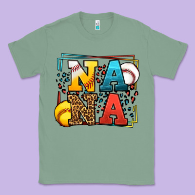 Baseball And Softball Nana Classic Tee Designed By Lillyallendesigns
