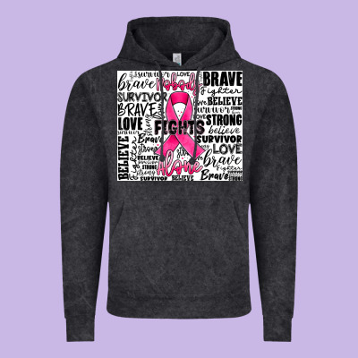 Breast Cancer Nobody Fights Alone Vintage Hoodie Designed By Jahusdesignshop