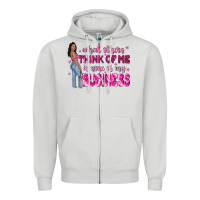 Dove Grey what other think of me is none of my business Zipper Hoodie - NancyCooperArtShop