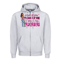 Heather Grey what other think of me is none of my business Zipper Hoodie - NancyCooperArtShop