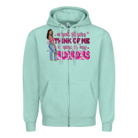 Seafoam what other think of me is none of my business Zipper Hoodie - NancyCooperArtShop