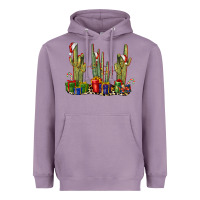 Lavender Christmas Cactus Heavyweight Hoodie - LillyAllenDesigns