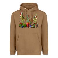 Toasted Coconut Christmas Cactus Heavyweight Hoodie - LillyAllenDesigns