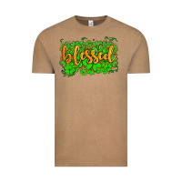 Vintage Coffee blessed with  shamrocks Vintage Tee - AdoDesignShop