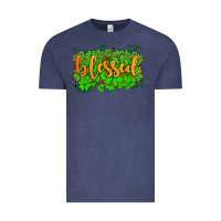 Vintage Denim blessed with  shamrocks Vintage Tee - AdoDesignShop
