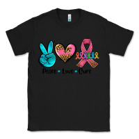 Black peace love  cure Classic Tee - AdoDesignShop