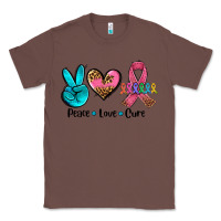 Chestnut peace love  cure Classic Tee - AdoDesignShop