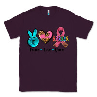 Plum peace love  cure Classic Tee - AdoDesignShop