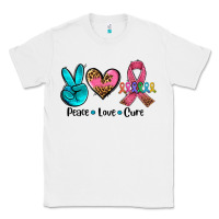 White peace love  cure Classic Tee - AdoDesignShop