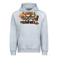 Heather Grey flannels boots and bonfires Urban Hoodie - CowGirlArtShop