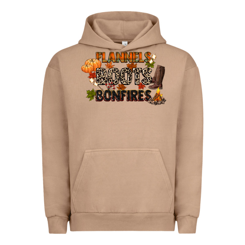 Flannels Boots And Bonfires Urban Hoodie by CowGirlArtShop | Teevron