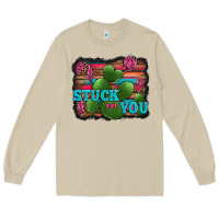 Mushroom stuck on you heart cactus serape leopard background Long Sleeve Tee - Jasminsmagicworld