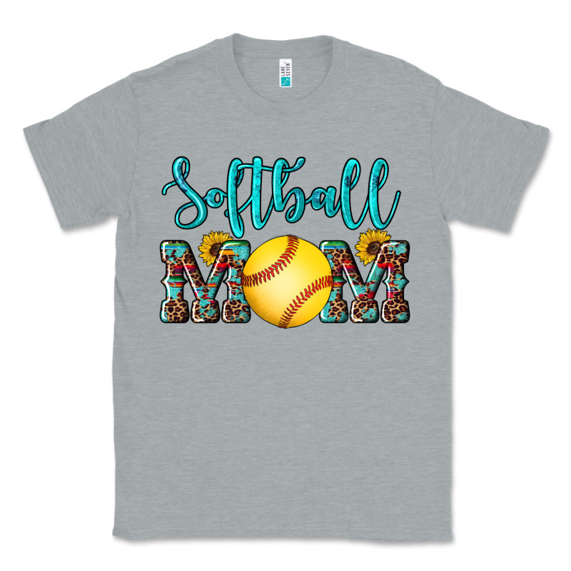 Western Leopard  Sunflowers Glitter Mom Softball Classic Tee by Artiststas | Teevron