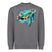 Storm floral turtle Heavyweight Sweatshirt - Jasminsmagicworld