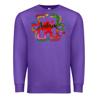 Purple autism teacher pencil Premium Sweatshirt - Artiststas