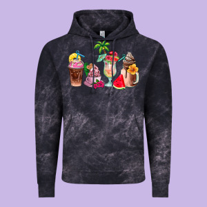 Summer Coffee Cups Vintage Hoodie Designed By Adodesignshop