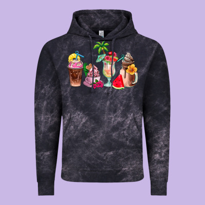 Summer Coffee Cups Vintage Hoodie Designed By Adodesignshop