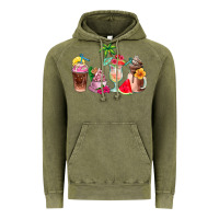 Vintage Olive summer coffee cups Vintage Hoodie - AdoDesignShop