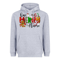 Heather Grey One Merry Nurse Heavyweight Hoodie - LillyAllenDesigns