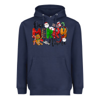Navy One Merry Nurse Heavyweight Hoodie - LillyAllenDesigns