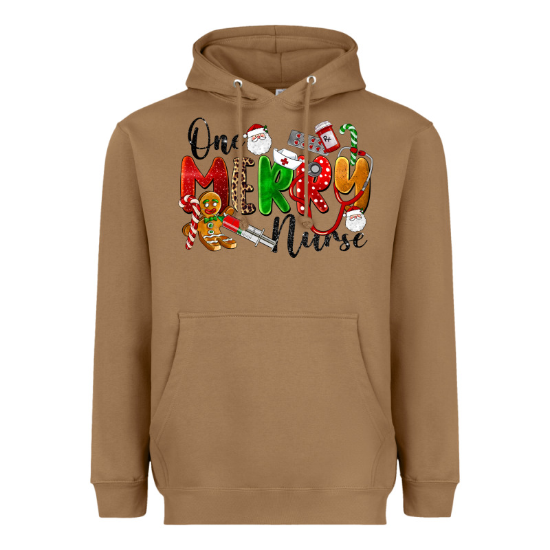 One Merry Nurse Heavyweight Hoodie by LillyAllenDesigns | Teevron