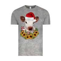 Cloud Rock calf sunflower christmas Vintage Tee - JahusDesignShop