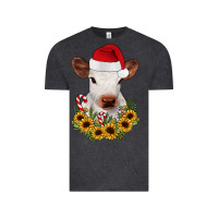 Vintage Black calf sunflower christmas Vintage Tee - JahusDesignShop