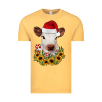 Vintage Mustard calf sunflower christmas Vintage Tee - JahusDesignShop