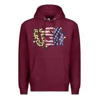 Burgundy Usa America Premium Hoodie - Bettercallsaul