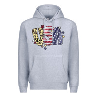 Heather Grey Usa America Premium Hoodie - Bettercallsaul