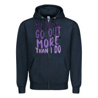 Navy my joints go out more than ı do Zipper Hoodie - MaliasSmallBusiness