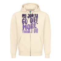 Sandshell my joints go out more than ı do Zipper Hoodie - MaliasSmallBusiness
