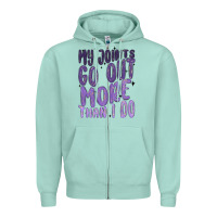 Seafoam my joints go out more than ı do Zipper Hoodie - MaliasSmallBusiness