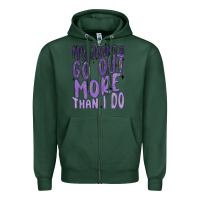 Sports Green my joints go out more than ı do Zipper Hoodie - MaliasSmallBusiness