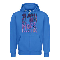 True Royal my joints go out more than ı do Zipper Hoodie - MaliasSmallBusiness