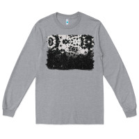Heather Grey cowhide background Long Sleeve Tee - BarkalooDesign