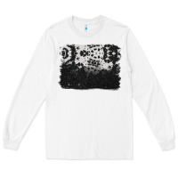 White cowhide background Long Sleeve Tee - BarkalooDesign