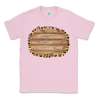 Bubblegum Pink wood and leopard background 3200x2400 Classic Tee - AdoDesignShop