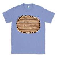Colony Blue wood and leopard background 3200x2400 Classic Tee - AdoDesignShop