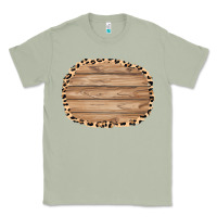 Matcha wood and leopard background 3200x2400 Classic Tee - AdoDesignShop