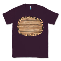 Plum wood and leopard background 3200x2400 Classic Tee - AdoDesignShop