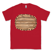Red wood and leopard background 3200x2400 Classic Tee - AdoDesignShop