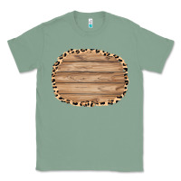 Sage wood and leopard background 3200x2400 Classic Tee - AdoDesignShop