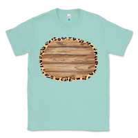 Seafoam wood and leopard background 3200x2400 Classic Tee - AdoDesignShop