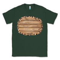 Sports Green wood and leopard background 3200x2400 Classic Tee - AdoDesignShop