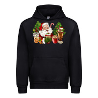 Santa Coffee Cups Christmas Urban Hoodie | Teevron