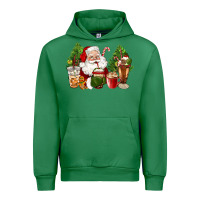 Emerald santa coffee cups christmas Urban Hoodie - CowGirlArtShop