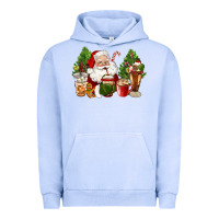 Pigment Grape Ice santa coffee cups christmas Urban Hoodie - CowGirlArtShop