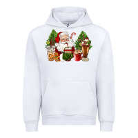White santa coffee cups christmas Urban Hoodie - CowGirlArtShop