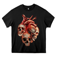 Black Heart Skulls Heavy Core Tee - RanaPortraitStore